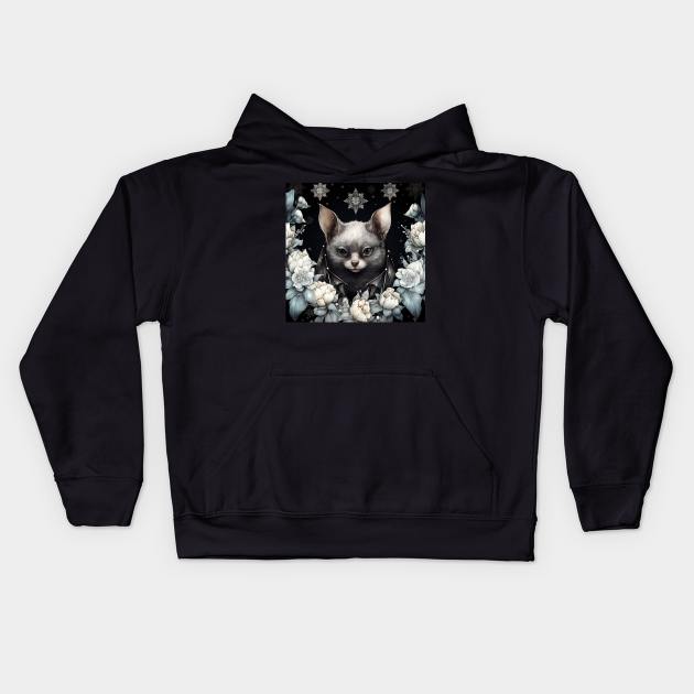 Cute Bat Kids Hoodie by Enchanted Reverie